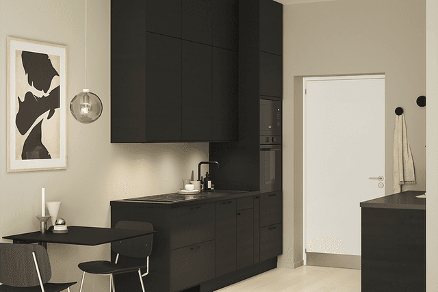 Ett Epoq Edge Black Ash kök.