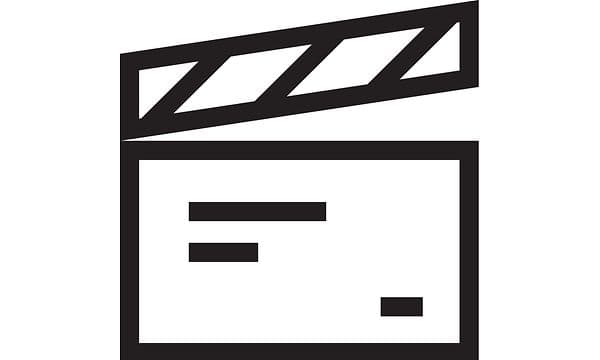 Illustrasjon av en filmklapper