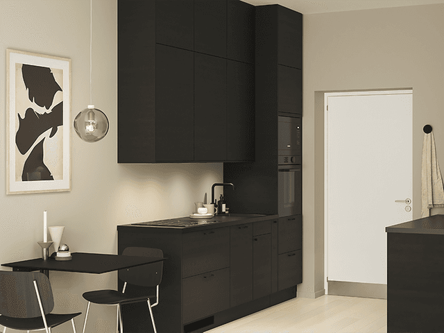 Epoq Edge Black Ash-kjøkken