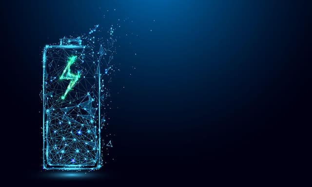 Phone with charging graphics