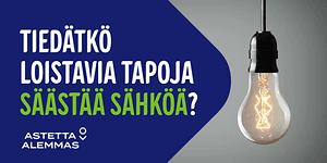 Loistavia tapoja säästää sähköä - astetta alemmas