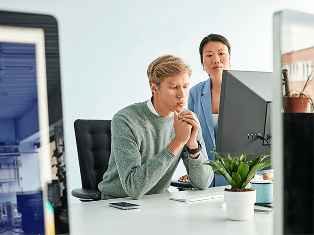 man in office
