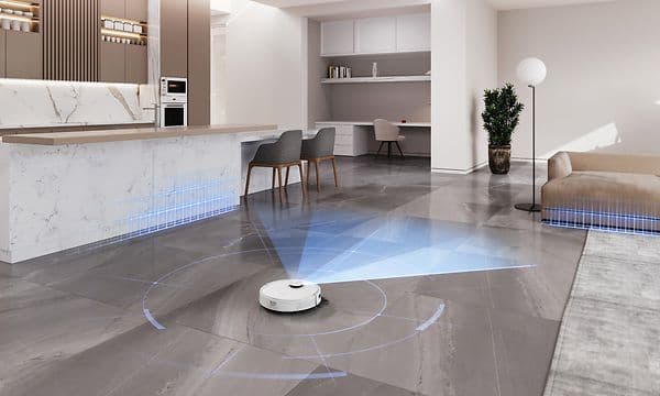 DEEBOT T9 TrueDetect 3D 2.0 registrerer rommet og møbelplasseringen