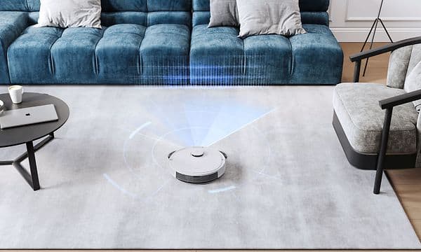 Ecovacs N8 PRO - TrueMapping-teknologi som registrerer plassering av møbler