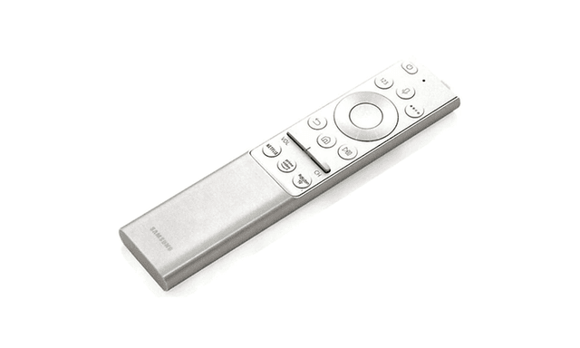 Billede af hvid Samsung-fjernbetjening