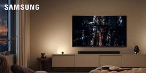 Samsung Gaming TV i en stue