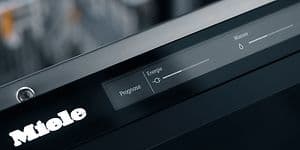 Touch dispaly på en Miele oppvaskmaskin