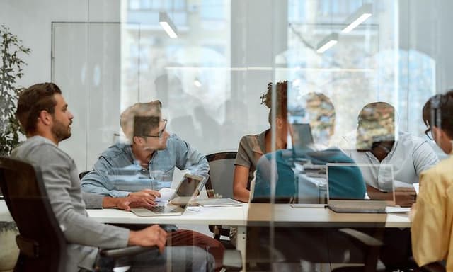 Collegues in a meeting room