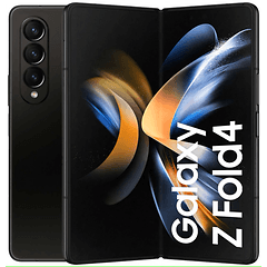 Samsung Galaxy Z Fold4 hopfällbar smartphone i fantomsvart.