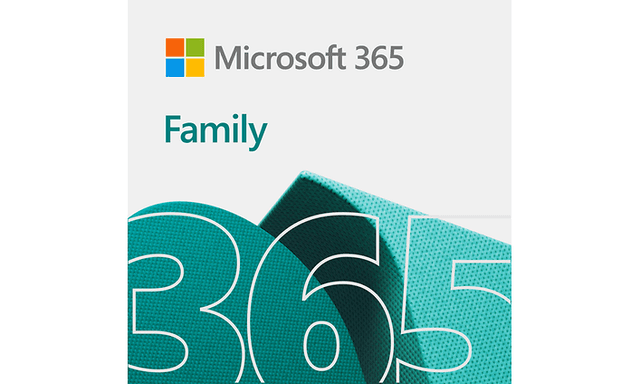 Microsoft 365 Family productivity suite programvara.