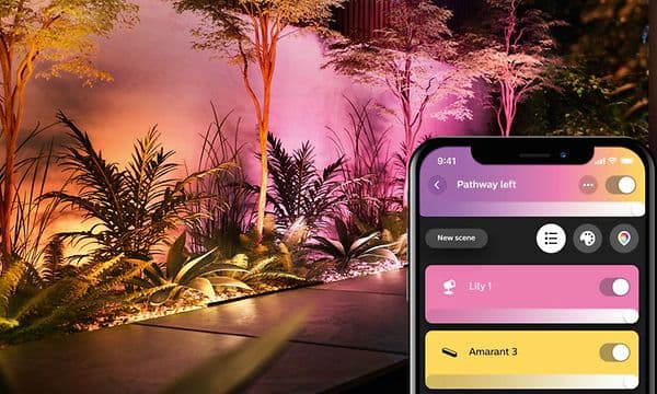 Outdoor lights and smartphone app