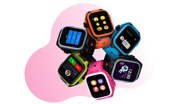 Xplora - Smartwatches - forskellige XGO3 smartwatches i en cirkel