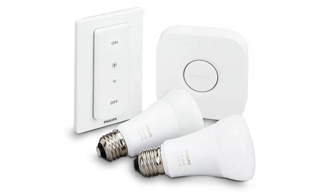 Produktbillede af Philips Hue starter kit med tilhørende bridge