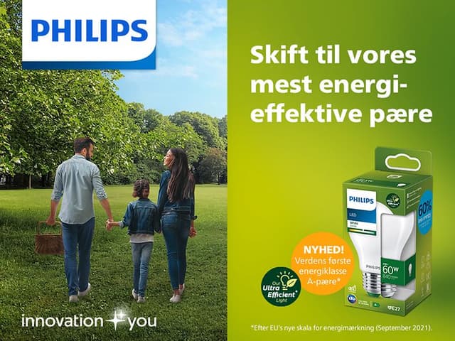 Philips Ultra Efficient LED bulbs - top banner (dekstop) - DK