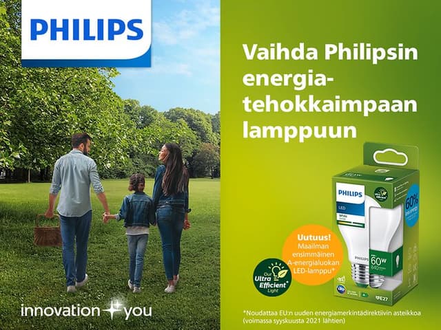 Philips Ultra Efficient LED -lamput - Yläbanneri