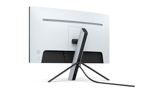 Inzone monitor shown from the back and presenting its clean cable management