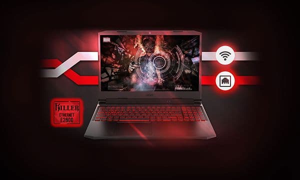 Acer Nitro 50 bærbar PC med en killer-tilkobling