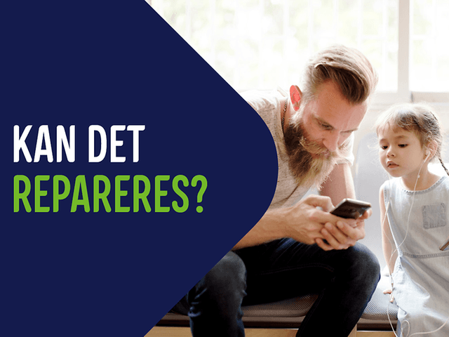 Banner med tekst; Kan det repareres?