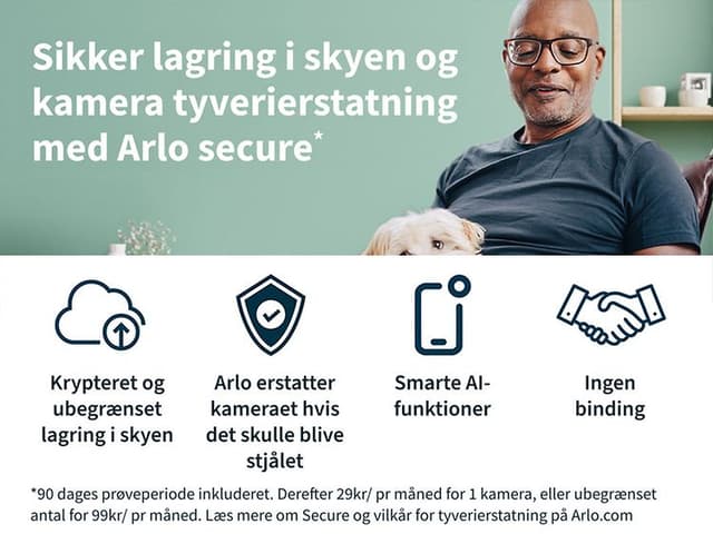 Arlo secure banner