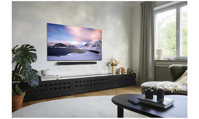 Samsung Neo Qled -televisio olohuoneessa