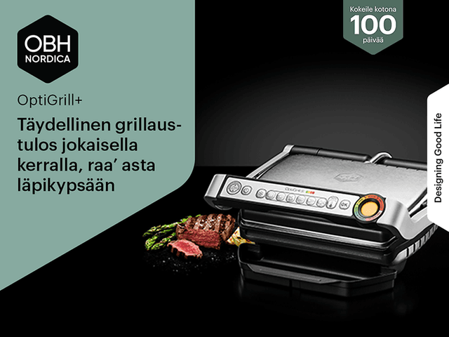OBH Nordica Optigrill antaa täydellisen grillaustuloksen joka kerta