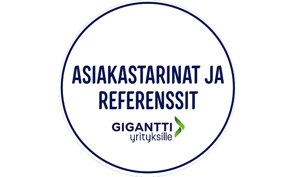 Asiakastarinat ja referenssit gigantti yrityksille
