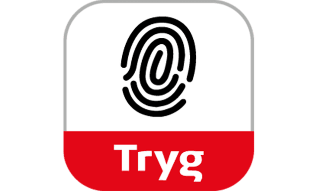 Tryg logo with finger print
