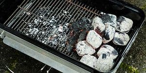 Charcoal on the grill