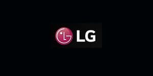 LG Logo på sort baggrund 