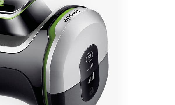 Närbild av Braun stavmixerns kontrollpanelknappar för imode-teknik