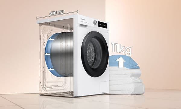 Samsung vaskemaskiner med SpaceMax