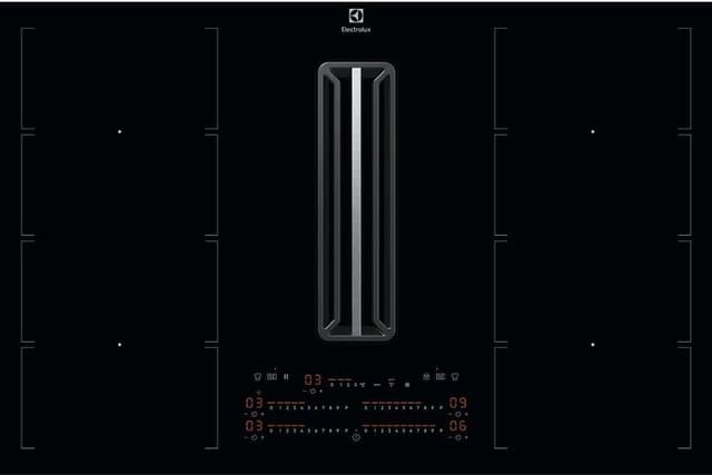 Produktbilde av Electrolux ComboHob HHOF875S induksjonstopp med integrert ventilator 
