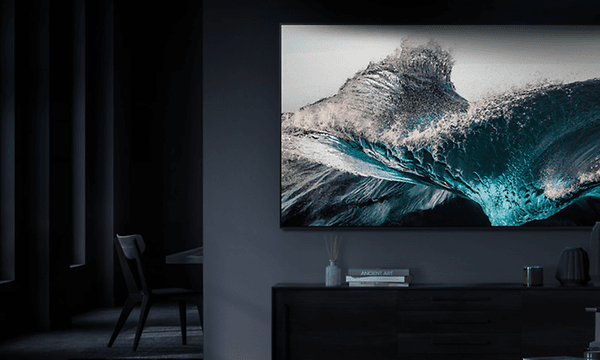 Samsung OLED TV i en stue