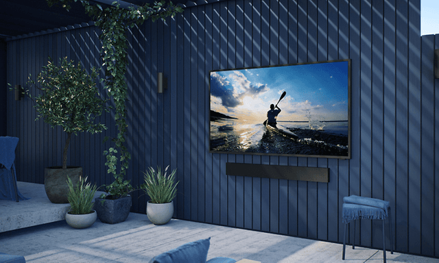 Take your entertainment outside with Samsung Terrace Lifestyle TV