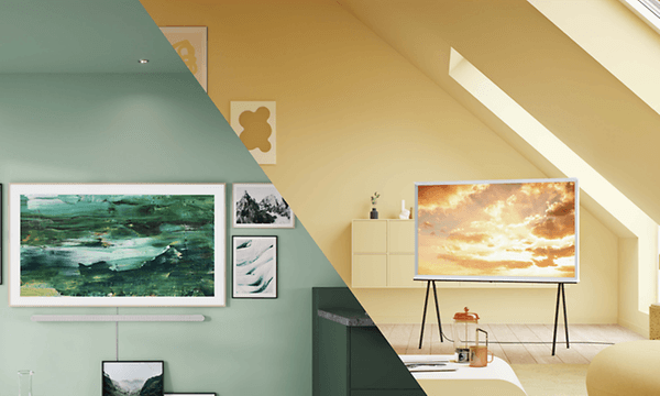 Samsung Lifestyle TV blends in with the furnishing and art of your home