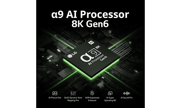 LG α9 AI Processor 4K Gen6.
