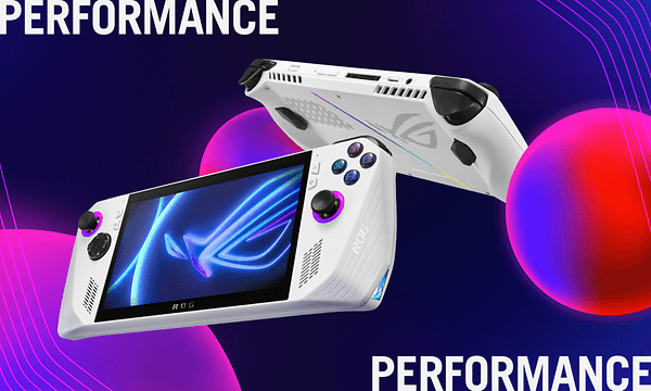 Asus - Gaming - Asus - Gaming - Asus - Asus ROG Ally -käsikonsoli kuvattuna sekä edestä että takaa