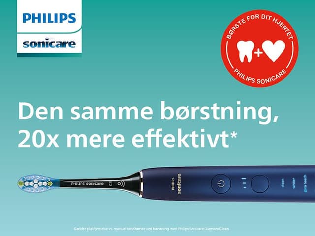 Philips Sonicare electric toothbrush banner