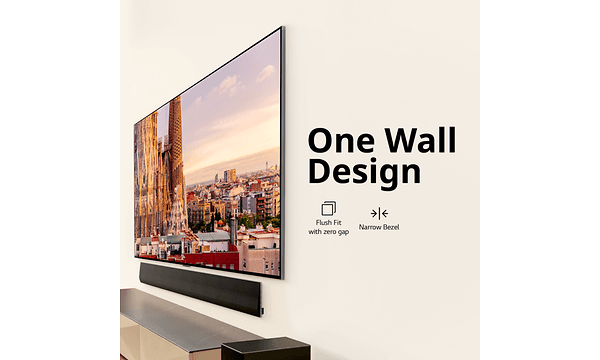 LG OLED TV G3 og teksten One wall design