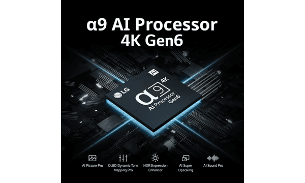 LG OLED TV C3 sin a9 AI processor 4K Gen&