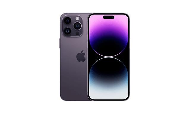 Produktbillede af iPhone med hvid baggrund