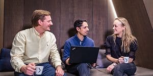 Elkjøp employees at the Nordic back office