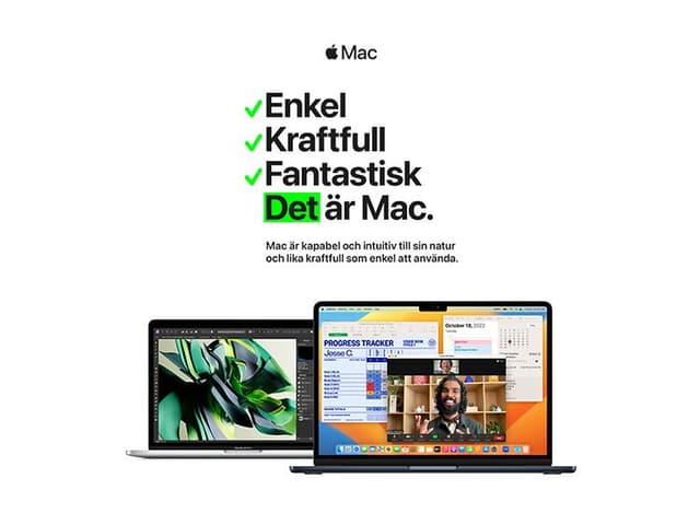 Enkel. Kraftfull. Fantastisk. Det är Mac.