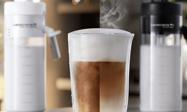 Cappuccino laget med Delonghi Eletta Explore kaffemaskiner Cold Extraction-teknologi