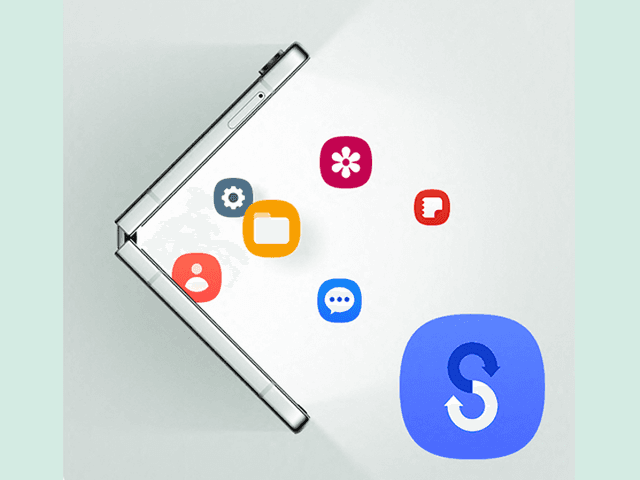Samsung Galaxy Z Flip5 med Smart Switch-fildeling