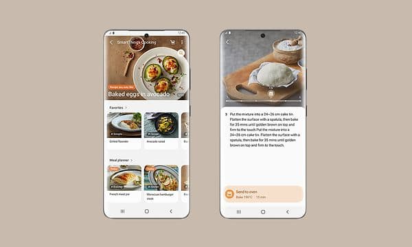 Samsung-ovnen sin app SmartThings Cooking