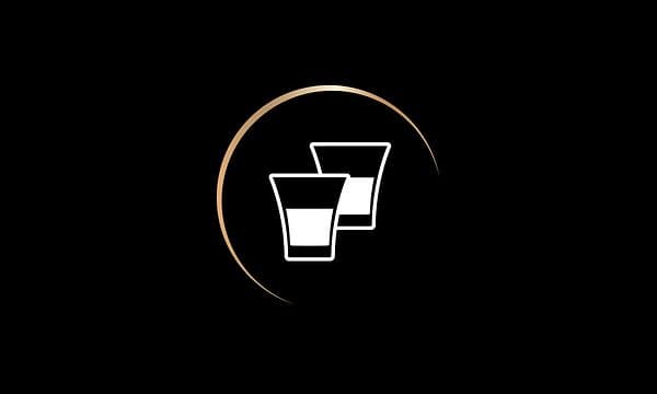 LOR-ikon för dubbel espressoshot