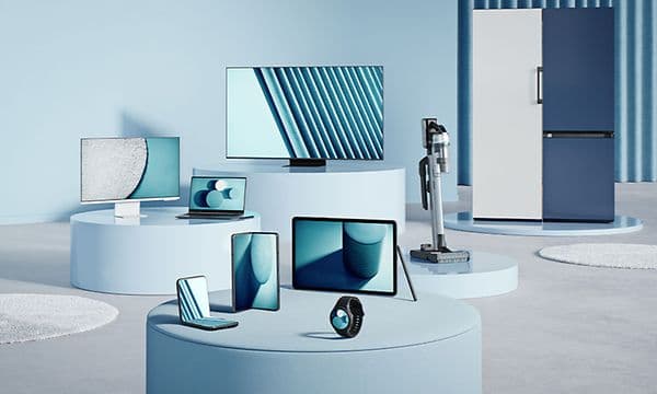A selection of top-tier Samsung smartphones, tablets, tv's and whitegoods