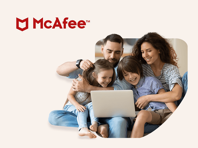 McAfee IT-sikkerhetsprogram som beskytter ditt personvern, din identitet og dine personlige enheter