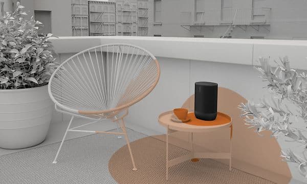 Sonos Move 2 -kaiutin optimoi jatkuvasti ääntään ympäristöönsä sopivaksi